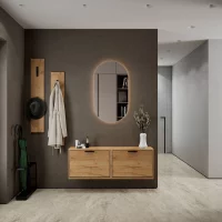 STIVIO Schuhschrank zweireihig mit LED Spiegel