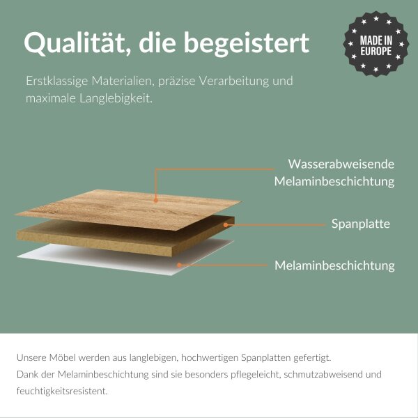 WEST TV Board 300 cm (3 x 100 cm)