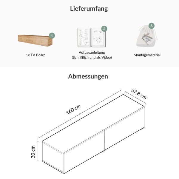 WEST TV Board 160 cm