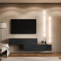 TV-Board WEST &ndash; Zweiteiliges TV-Board 2x 140 cm,...