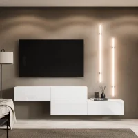 Mueble para TV WEST &ndash; Mueble para TV de dos piezas,...