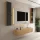 Conjunto de mueble para televisión de 160 cm con 2 armarios laterales (3 piezas)