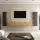 Conjunto de mueble para televisión de 200 cm con 2 armarios laterales (4 piezas)