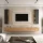 Conjunto de mueble para televisión de 300 cm con 2 armarios laterales (5 piezas)