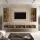 Conjunto de mueble para televisión de 300 cm con 2 armarios laterales (5 piezas)