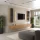 Conjunto de mueble para televisión de 300 cm con 2 armarios laterales (5 piezas)