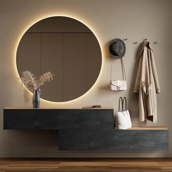 Armadio guardaroba per ingresso 2 x 160 cm, vari colori