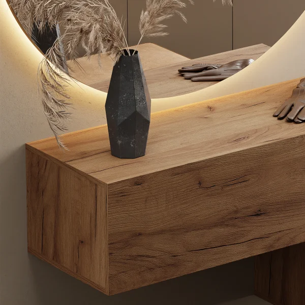 Hallway Set: 2 x 100 cm Wardrobes and Nova 100 cm LED Mirror