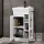 Ensemble de meubles de salle de bains Nyx : lavabo de 45 cm, blanc mat, avec armoire de toilette
