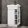 Ensemble de meubles de salle de bains Nyx : lavabo de 45 cm, blanc mat, avec armoire de toilette