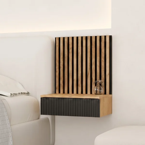 Wandpaneele AKUSTRA 50 x 50 cm Gold Eiche 3er Set