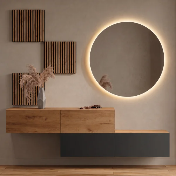 Wandpaneele AKUSTRA 50 x 50 cm Gold Eiche 3er Set