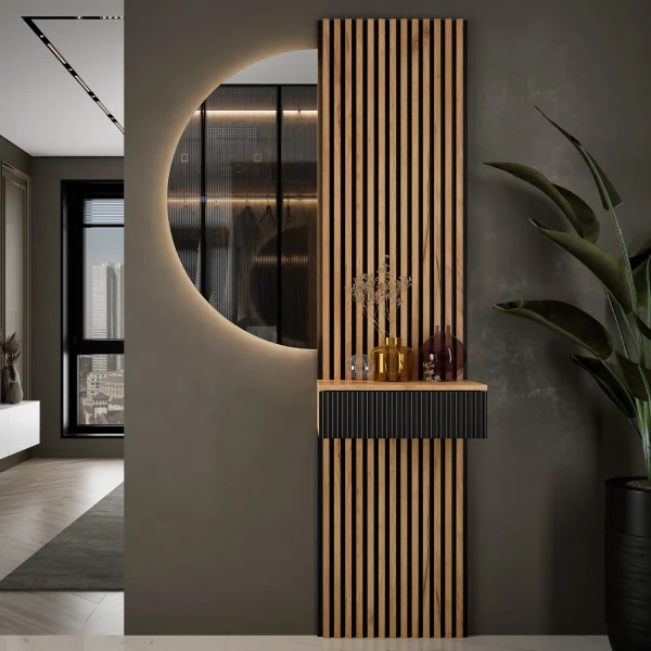 AKUSTRA Wall Panels, 120 x 50 cm, Golden Oak, Set of 2