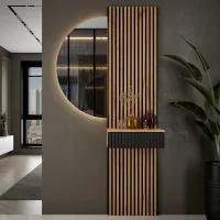 Paneles de pared AKUSTRA de 120 x 50 cm en roble dorado,...