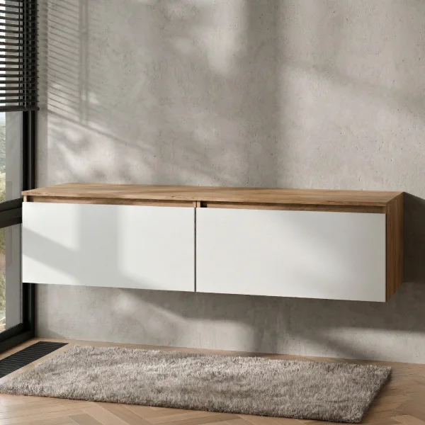 Mueble bajo para lavabo doble ARISA de 160 cm