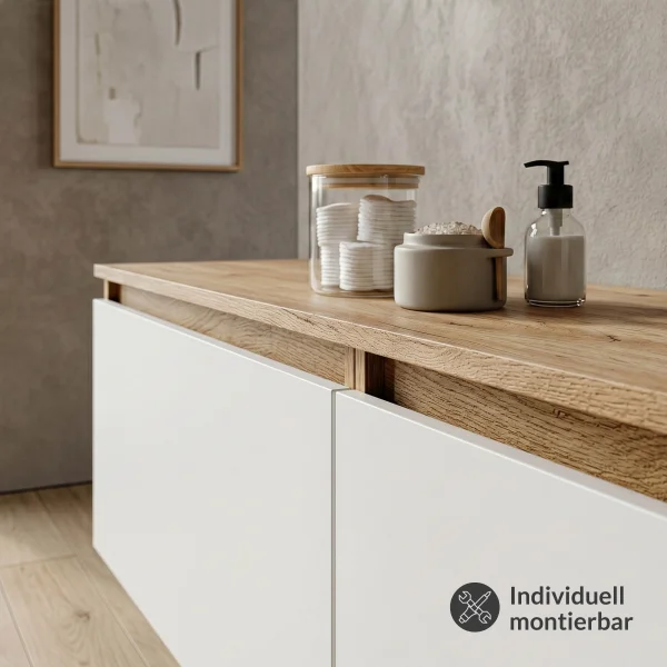 Mueble bajo para lavabo doble ARISA de 160 cm