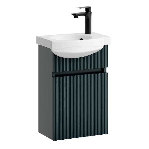 Waschtischunterschrank mit Waschbecken Wega 40 cm Anthrazit matt