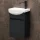 Waschtischunterschrank mit Waschbecken Wega 40 cm Anthrazit matt