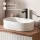 ARISA Double Vanity Unit, 160 cm, in White Ribbed, with 2 LED Mirrors and 2 White Ceramic Countertop Sinks, 55 cm