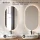 ARISA Double Vanity Unit, 160 cm, in White, with 2 LED Mirrors and 2 White Ceramic Countertop Sinks, 60 cm