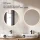 ARISA Double Vanity Unit, 160 cm, in White Ribbed, with 2 NOVA 60 cm LED Mirrors and 2 White Ceramic Countertop Sinks, 60 cm