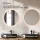 ARISA Double Vanity Unit, 160 cm, in White Ribbed, with 2 NOVA 60 cm LED Mirrors and 2 Black Ceramic Countertop Sinks, 60 cm
