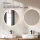 ARISA Double Vanity Unit, 160 cm, in White Ribbed, with 2 NOVA 60 cm LED Mirrors and 2 White Ceramic Countertop Sinks, 55 cm