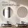 ARISA Double Vanity Unit, 160 cm, in White Ribbed, with 2 NOVA 60 cm LED Mirrors and 2 Black Ceramic Countertop Sinks, 55 cm