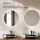 ARISA Double Vanity Unit, 160 cm, in White, with 2 NOVA 60 cm LED Mirrors and 2 Black 42 cm Ceramic Countertop Sinks