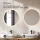 ARISA Double Vanity Unit, 160 cm, in Black Ribbed, with 2 NOVA 60 cm LED Mirrors and 2 White Ceramic Countertop Sinks, 60 cm