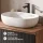 ARISA Double Vanity Unit, 160 cm, in Black Ribbed, with 2 NOVA 60 cm LED Mirrors and 2 White Ceramic Countertop Sinks, 60 cm