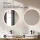 ARISA Double Vanity Unit, 160 cm, in Black Ribbed, with 2 NOVA 60 cm LED Mirrors and 2 White Ceramic Countertop Sinks, 55 cm