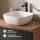 ARISA Double Vanity Unit, 160 cm, in Black Ribbed, with 2 NOVA 60 cm LED Mirrors and 2 White Ceramic Countertop Sinks, 42 cm