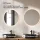Meuble-lavabo double ARISA 160 cm, noir strié, avec 2 miroirs LED NOVA 60 cm et 2 vasques en céramique noires à poser de 42 cm