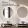 Mueble de lavabo doble ARISA de 160 cm en negro con 2 espejos LED NOVA de 60 cm y 2 lavabos sobre encimera de cerámica negros de 60 cm