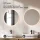 Meuble-lavabo double ARISA 160 cm, noir, avec 2 miroirs à LED NOVA 60 cm et 2 vasques en céramique blanches à poser 55 cm