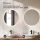 Meuble-lavabo double ARISA 160 cm, noir, avec 2 miroirs à LED NOVA 60 cm et 2 vasques en céramique blanches à poser 42 cm