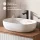 ARISA Double Vanity Unit, 160 cm, in White Ribbed, with 2 GLORA LED Mirrors and 2 White Ceramic Countertop Sinks, 60 cm