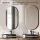 ARISA Double Vanity Unit, 160 cm, in White, with 2 GLORA LED Mirrors and 2 Black Ceramic Countertop Sinks, 55 cm