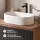 ARISA Double Vanity Unit, 160 cm, in Black Ribbed, with 2 GLORA LED Mirrors and 2 White Ceramic Countertop Sinks, 55 cm
