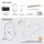 Meuble-lavabo double ARISA 160 cm, noir, avec 2 miroirs à LED GLORA et 2 vasques en céramique blanches de 60 cm