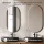 Meuble-lavabo double ARISA 160 cm, noir, avec 2 miroirs à LED GLORA et 2 vasques en céramique noires de 60 cm