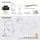 Meuble-lavabo double ARISA 160 cm, noir, avec 2 miroirs à LED GLORA et 2 vasques en céramique noires de 60 cm