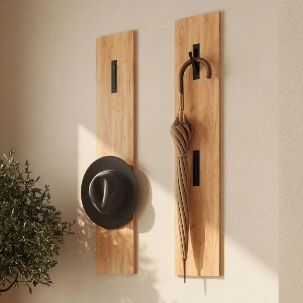 Conjunto de 2 paneles para armario OSSA en roble dorado