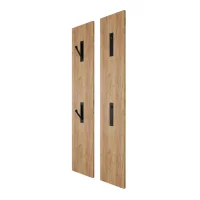 OSSA Wardrobe Panel in Gold Oak, Set of 2