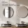 ARISA Double Vanity Unit, 160 cm, in White Ribbed, with 2 VELUNA 60 cm LED Mirrors and 2 Black Ceramic Countertop Sinks, 55 cm
