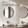 ARISA Double Vanity Unit, 160 cm, in White Ribbed, with 2 VELUNA 60 cm LED Mirrors and 2 White Ceramic Countertop Sinks, 42 cm