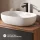 ARISA Double Vanity Unit, 160 cm, in Black, with 2 VELUNA 60 cm LED Mirrors and 2 White Ceramic Countertop Sinks, 60 cm
