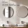 ARISA Double Vanity Unit, 160 cm, in Black, with 2 VELUNA 60 cm LED Mirrors and 2 White Ceramic Countertop Sinks, 55 cm