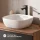 ARISA Double Vanity Unit, 160 cm, in Black, with 2 VELUNA 60 cm LED Mirrors and 2 White Ceramic Countertop Sinks, 42 cm